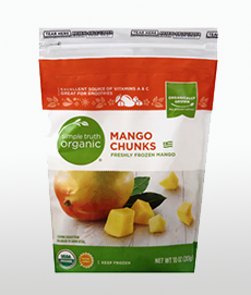 Package Of Frozen Mango Chunks