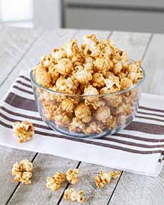Bowl Of Maple Glazed Popcorn