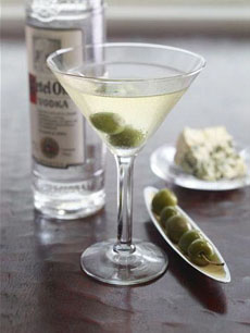 Dirty Martini With Olives