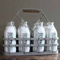 Old Fashioned Milk Bottle Carrier For Milk Carton History
