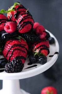 Berries With Balsamic Glaze