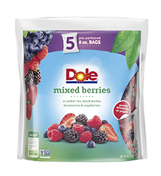 Package of Dole Frozen Mixed Berries