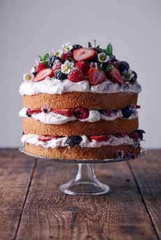 Mixed Berry Stack Cake