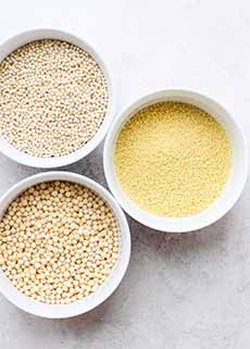 Three Types Of Couscous