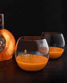 Two Glasses Of Mozart Pumpkin Spice Liqueur