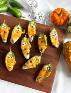 Mummy Jalapeno Poppers For Halloween Food
