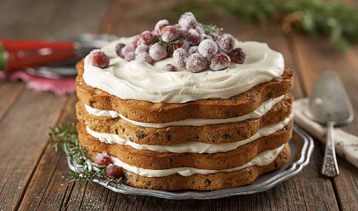 Fruitcake Naked Cake