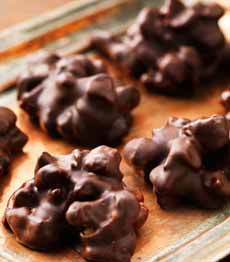 Chocolate Covered Nut Clusters