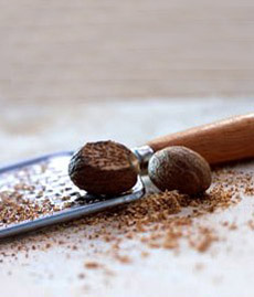 Grated Nutmeg With Microplane