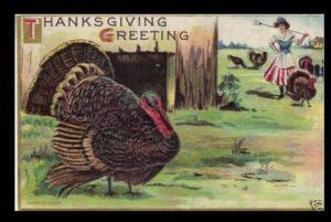Old Fashioned Thanksgiving Postcard
