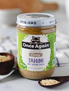 A jar of Once Again tahini