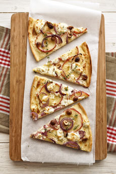Goat Cheese & Onion Pizza
