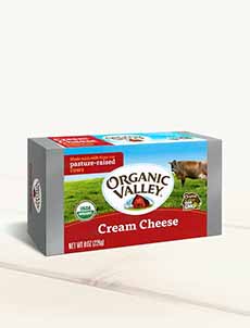 Box Of Organic Valley Cream Cheese