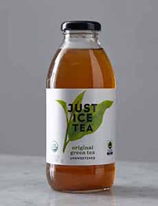 Bottle Of Just Ice Tea Original Green Tea Unsweetened