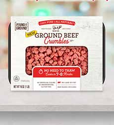 Pound Of Ground Beef Crumbles