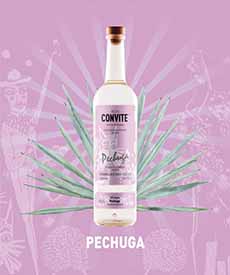 A bottle of Convite Pechuga Mezcal