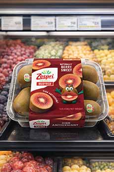 Plastic Container Of Red Kiwi