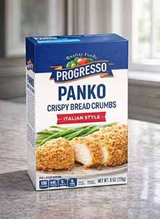 A Box of Progresso Panko Breadcrumbs