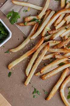 Baked Fries With Parmesan Cheese