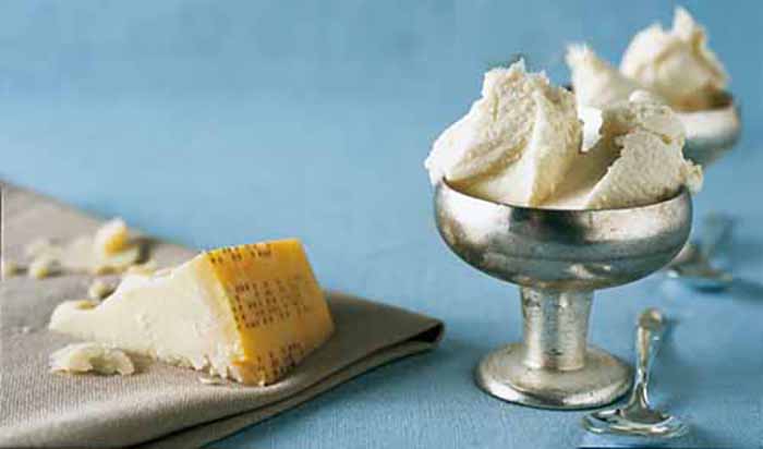 A Dish Of Parmesan Ice Cream