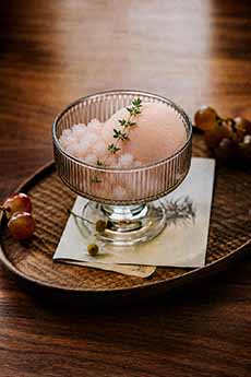 Peach Ice Cream & Granita