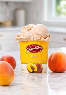 A Pint Of Graeter's Peach Ice Cream