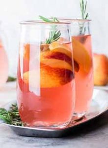 Peach Rosemary Lemonade