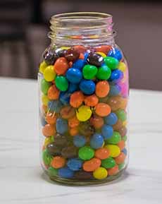 A Jar Of Peanut M&Ms