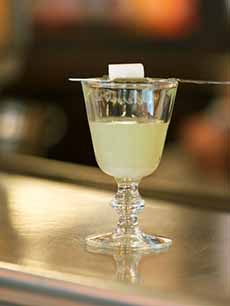 A glass of absinthe "le louche"