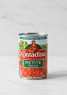 Can Of Contadina Petite Diced Tomatoes