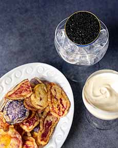 Petrossian Potato Chips With Caviar