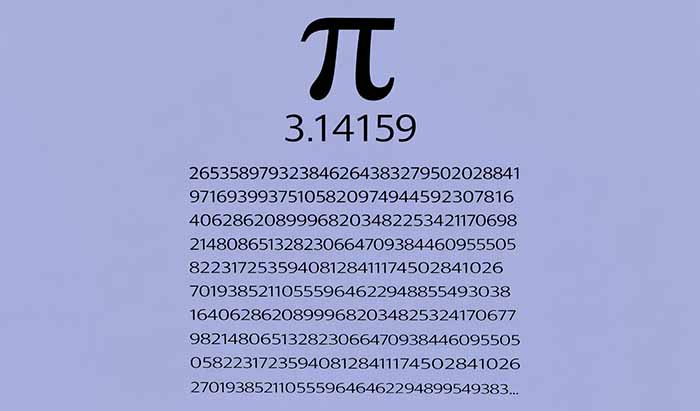 A Chart Showing A Partial Extension Of Pi, 3.14