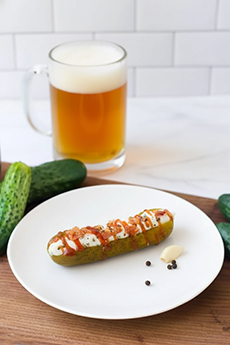 Stuffed Pickles & Beer