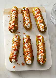 Stuffed Dill Pickles