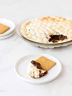 Smores Dip In A Pie Plate