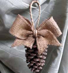 Pine Cone Christmas Tree Ornament