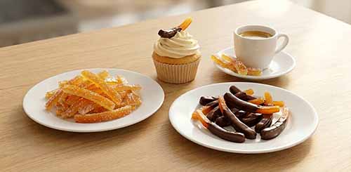 Regular & Chocolate-Dipped Candied Orange Peel