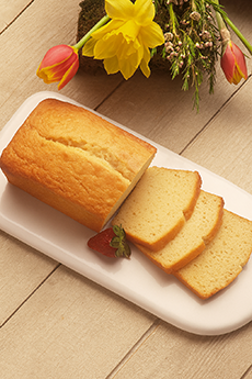 Pound Cake Loaf, Sliced