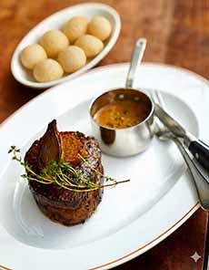 Pommes Soufflees With Filet Mignon