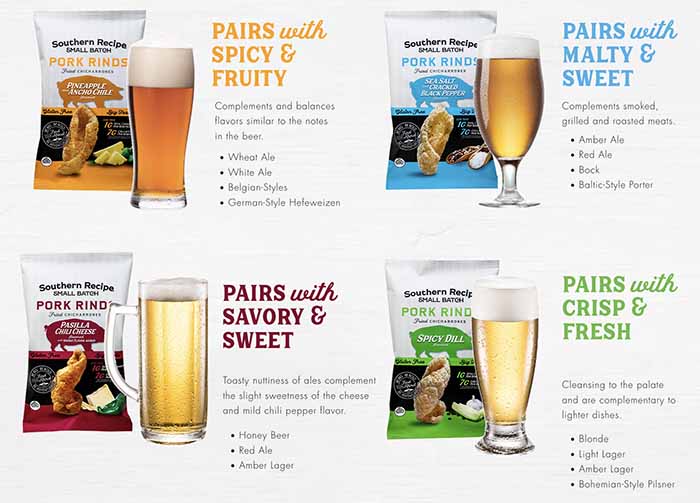 Pork Rind & Beer Pairings Chart