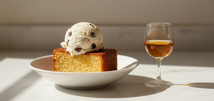 Pound Cake A La mode With Orange Liqueur