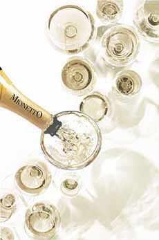 Pouring Mionetto Prosecco