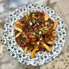 A Plate of Fusion Hoisin Poutine