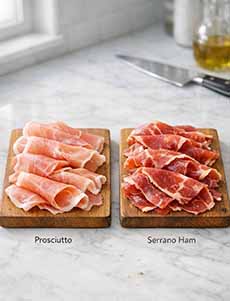Prosciutto Serrano Ham Comparison