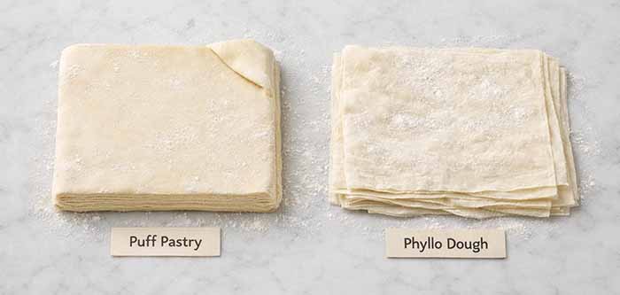 Puff Pastry vs. Phyllo Dough