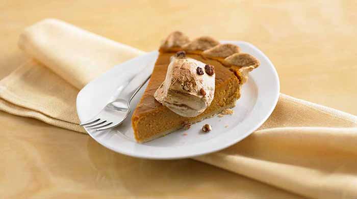 Pumpkin Pie With A Toasted Marshmallow