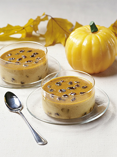 Pumpkin Custard With Raisins