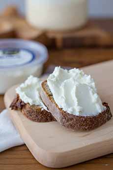 Quark On Sourdough Bread