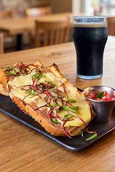 Welsh Rarebit With A Glass Of Ale