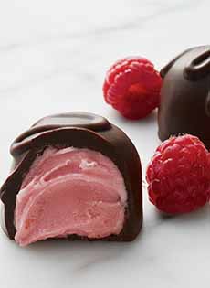 Raspberry Cream-Filled Chocolates